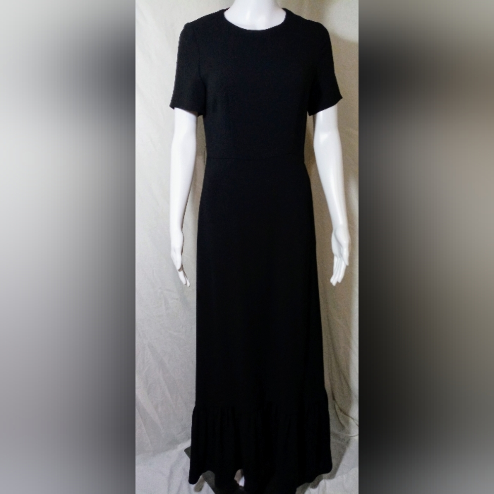 CO Black Maxi Dress with Short Sleeves